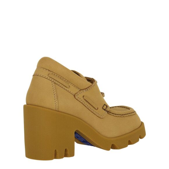 Stride Leather Heeled Loafers